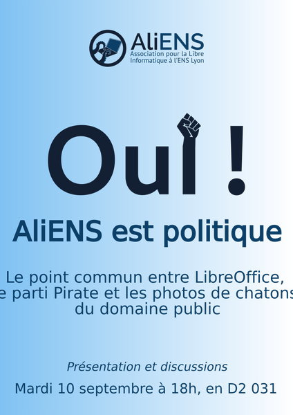 Fichier:Affiche Oui AliENS est Politique.svg